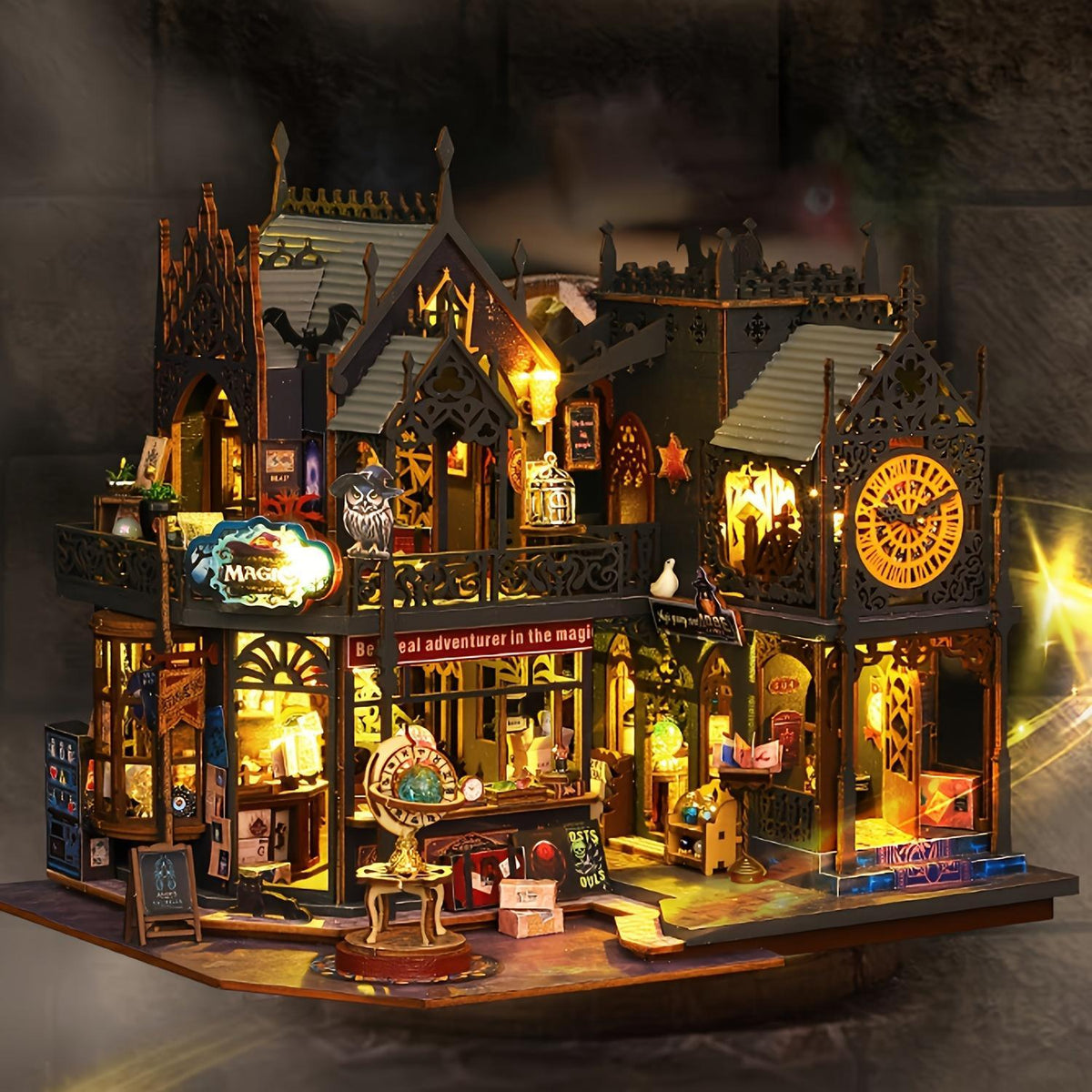 🏰50% kedvezmĂ©nyđź§© 3D fa kirakĂłs DIY könyvespolc-kĂ©szlet – saját kezűleg összeállĂthatĂł