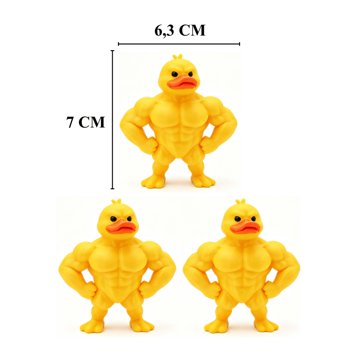 😠 Angry Duck asztali figura – Dobj fel egy vagányságot az asztalodra! 🐥
