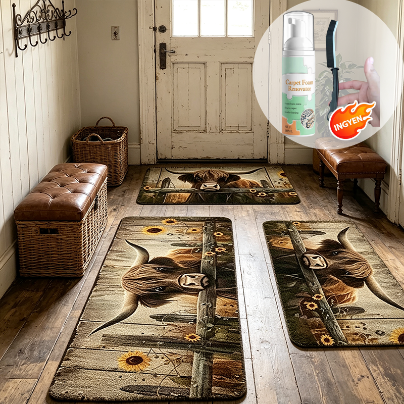 🏠 50% kedvezmény🧵Elegáns szőtt futószőnyeg – Poliészter – Csúszásmentes – Gyorsan nedvszívó 🚪