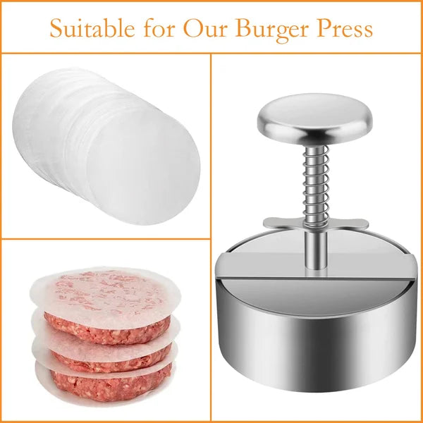 🍔 Kézi húspreselő hamburgerpogácsákhoz – ✨ Egységes forma, gyors előkészítés és zökkenőmentes, profi grillezési élmény 🛡️🥩