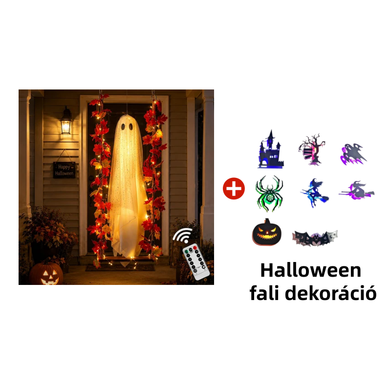 🎃👻 LED-es halloweeni szellemdísz 🍁