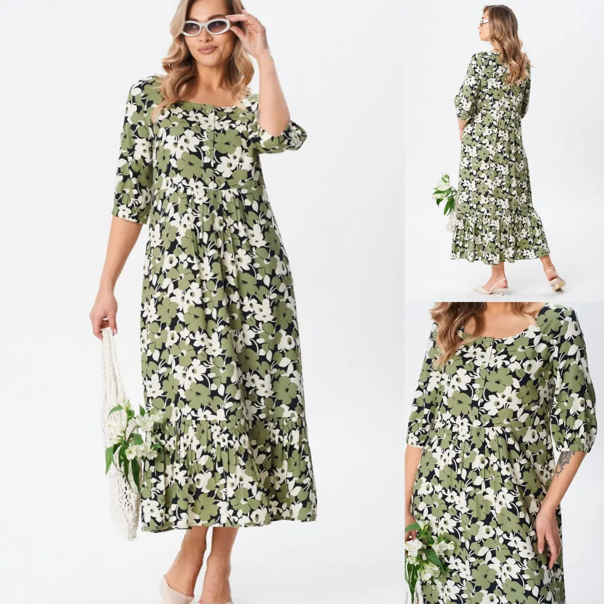 [S-5XL] Laza plus size pamut ruha | Kényelmes, szellős, tökéletes nyárra