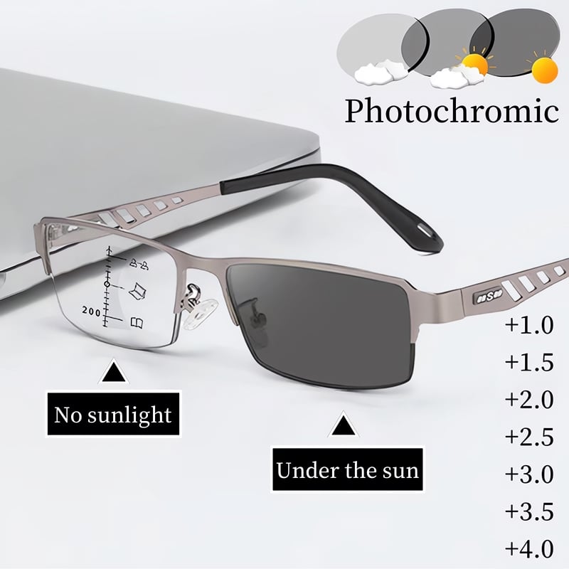 🔥Mai különleges ár: 15,99 USD!!!💥Ultrakönnyű, multifokális, fotokromatikus olvasószemüveg