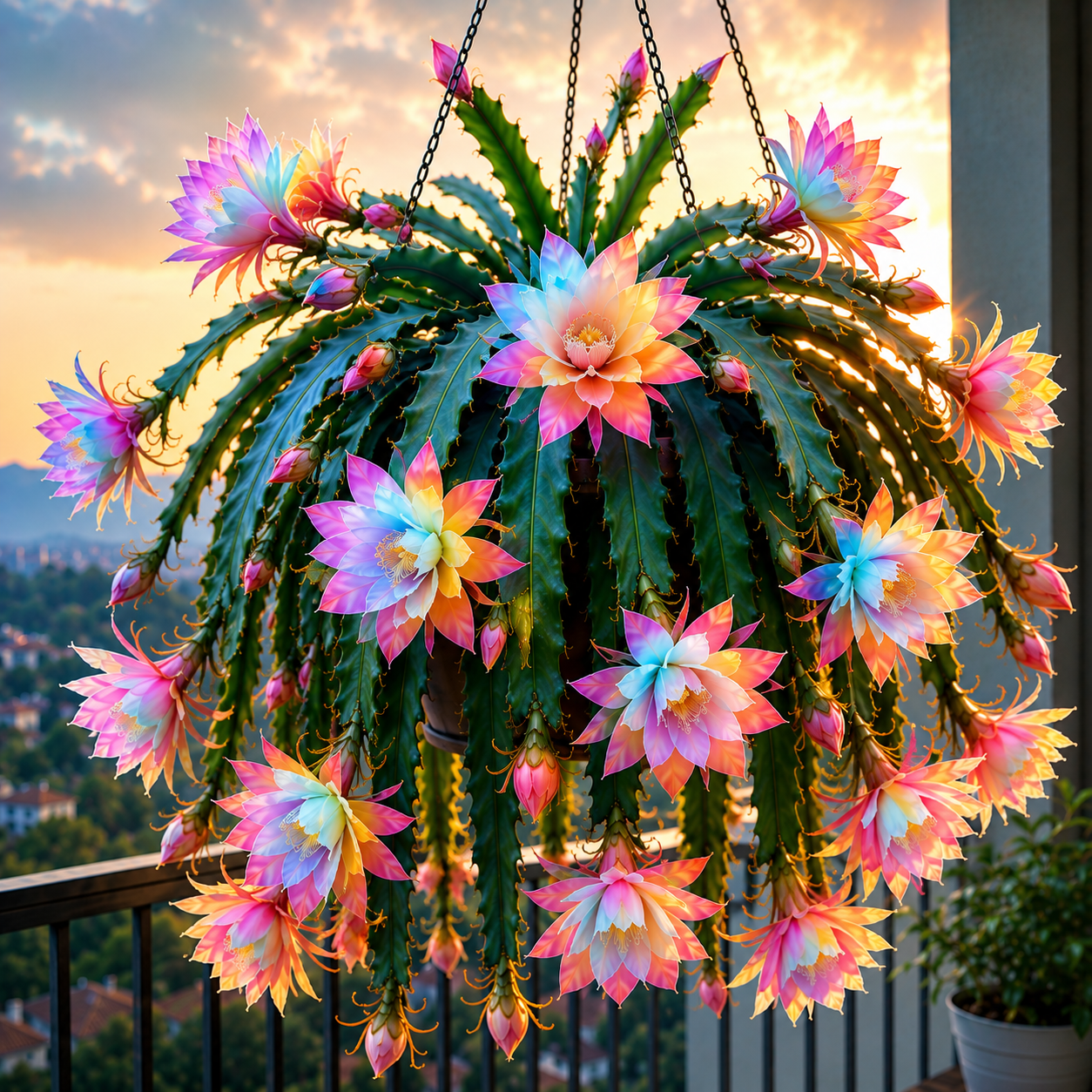 💫 Ritka Epiphyllum orchideakaktusz 🌸 A ritka virág, amelyet mindenki megcsodál