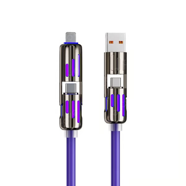 🔥4 az 1-ben USB töltőkábel, gyors töltés⚡