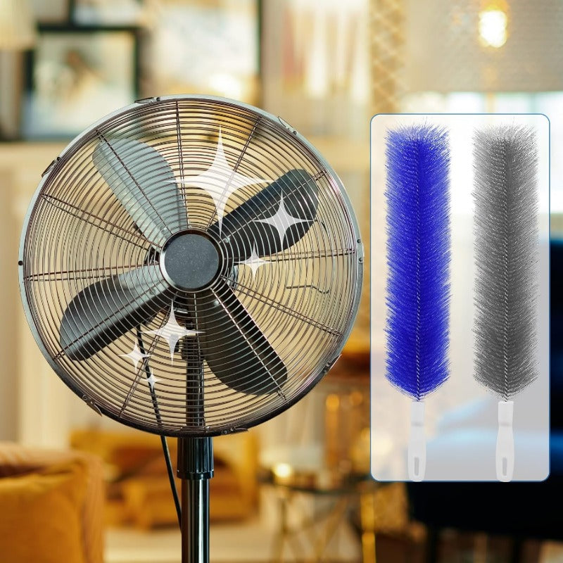 Rugalmas mikroszálas ventilátortisztító kefék – Újrafelhasználható eszközök ventilátorlapátok, szellőzőnyílások és lamellák tisztításához