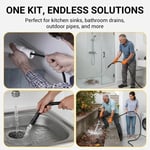 💧 Háromrétegű, törésálló tömlő – PVC és rozsdamentes acél. Univerzális csatlakozó, egyszerű telepítés. Tökéletes intenzív tisztításhoz! 🚿🔧