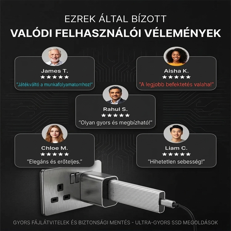 ⚡ Nagy sebességű hordozható SSD külső szilárdtest-meghajtó –USB-C, 1-128 TB – Utánvéttel ✨