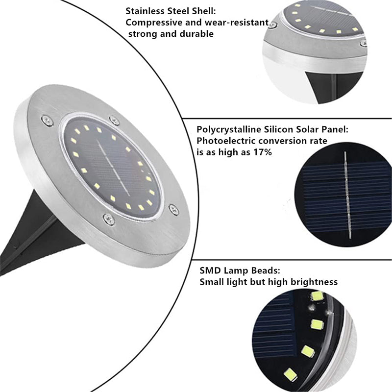 🌟 Időjárásálló LED-es kültéri kerti lámpa – Napelemes működés, energiatakarékos 🌙