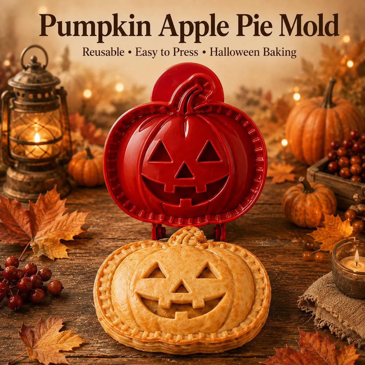 🎃 8 darabos halloweeni mini kézi piteforma-készlet