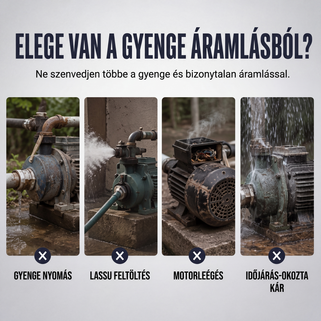 🔄 Önszívó víznyomás-fokozó szivattyú