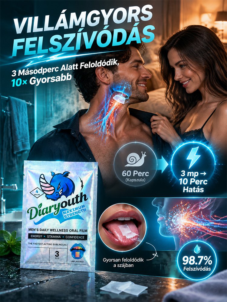 【A kapszulánál tízszer gyorsabb】Férfi energizáló szájban oldódó film