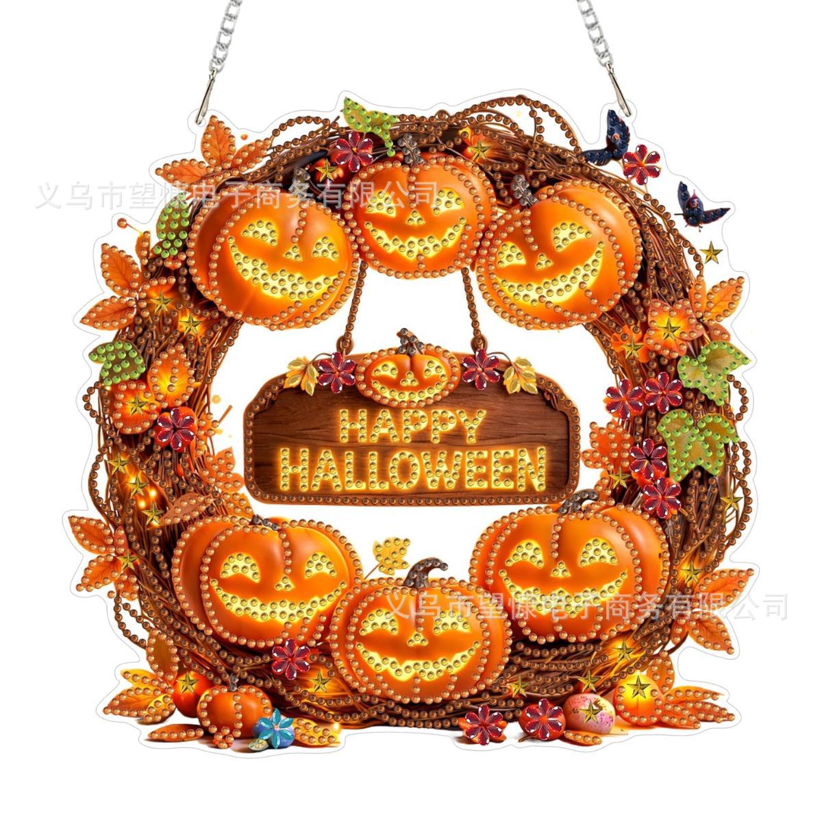 🎃Halloween-témájú gyémántkép-dísz⚡