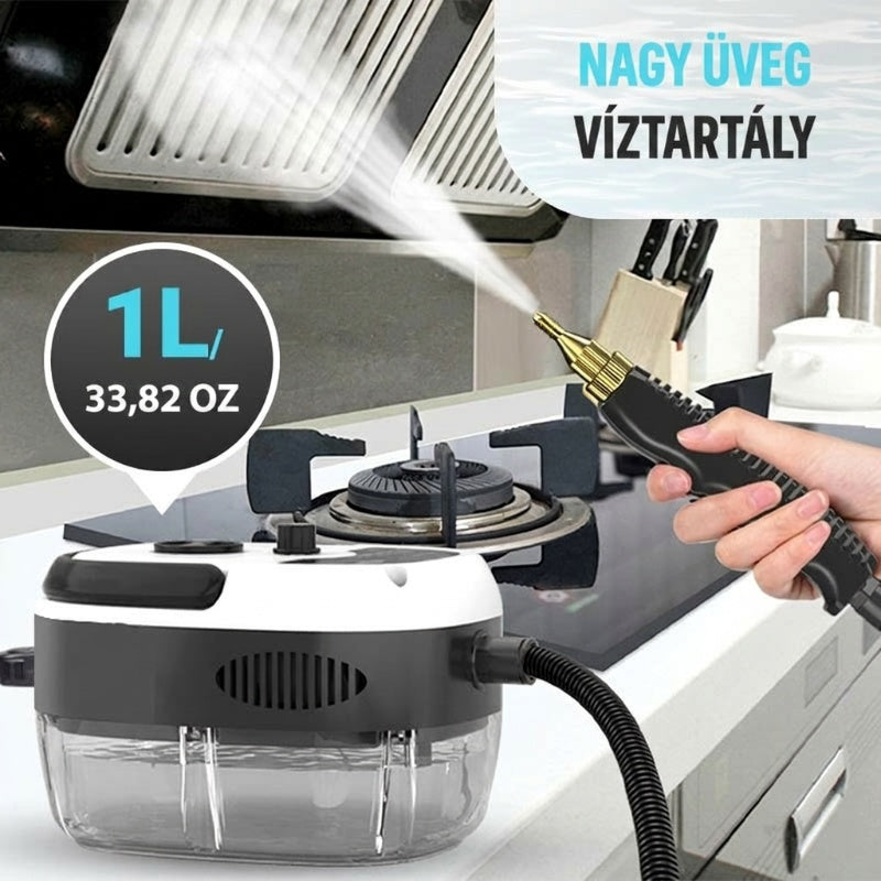 💧2500W kézi, magas hőmérsékletű, nyomás alatt álló gőztisztító készülék