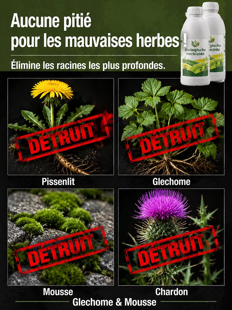🛡️【1 üveg elegendő 20–30 L vízhez】 🌿 3 órán belül hat, gyökerestül irtja a gyomokat ✅ Alkalmas szántóföldekre, kertekbe és gyümölcsösökbe.