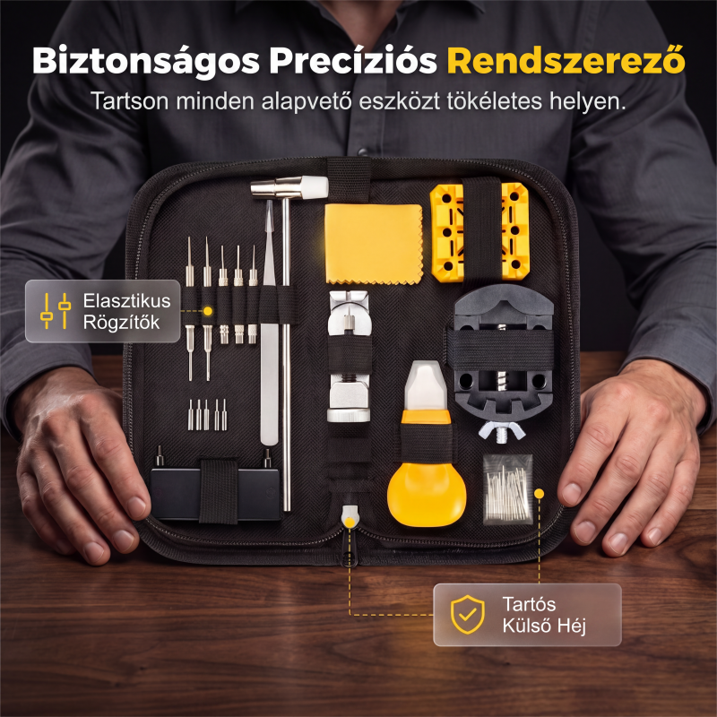 🛠️ Teljes 72 darabos órajavító készlet – 🕰️ Professzionális, precíziós karbantartás és gondtalan barkácsolás otthon ✨🔧