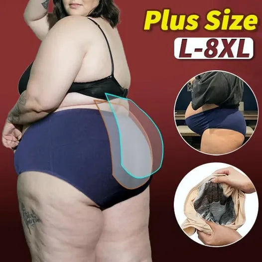 (L-8XL)🌸Vásárolj 2-t, kapsz 1-et ingyen🔥Női Magas Derekú, Szivárgásmentes Alsónemű👙