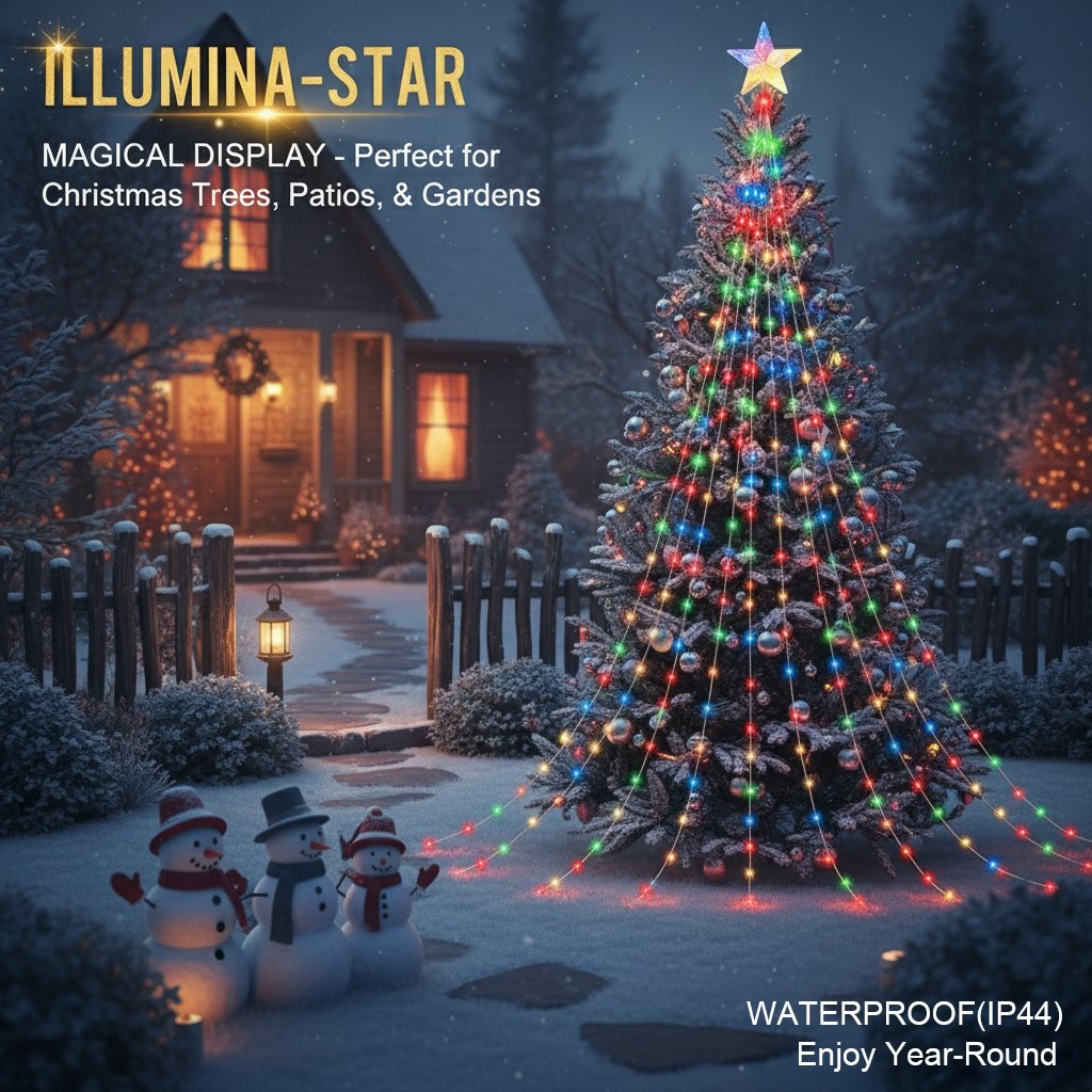 🎁Korai ünnepi akció 50% kedvezménnyel🎄Starlight Cascade karácsonyi fények