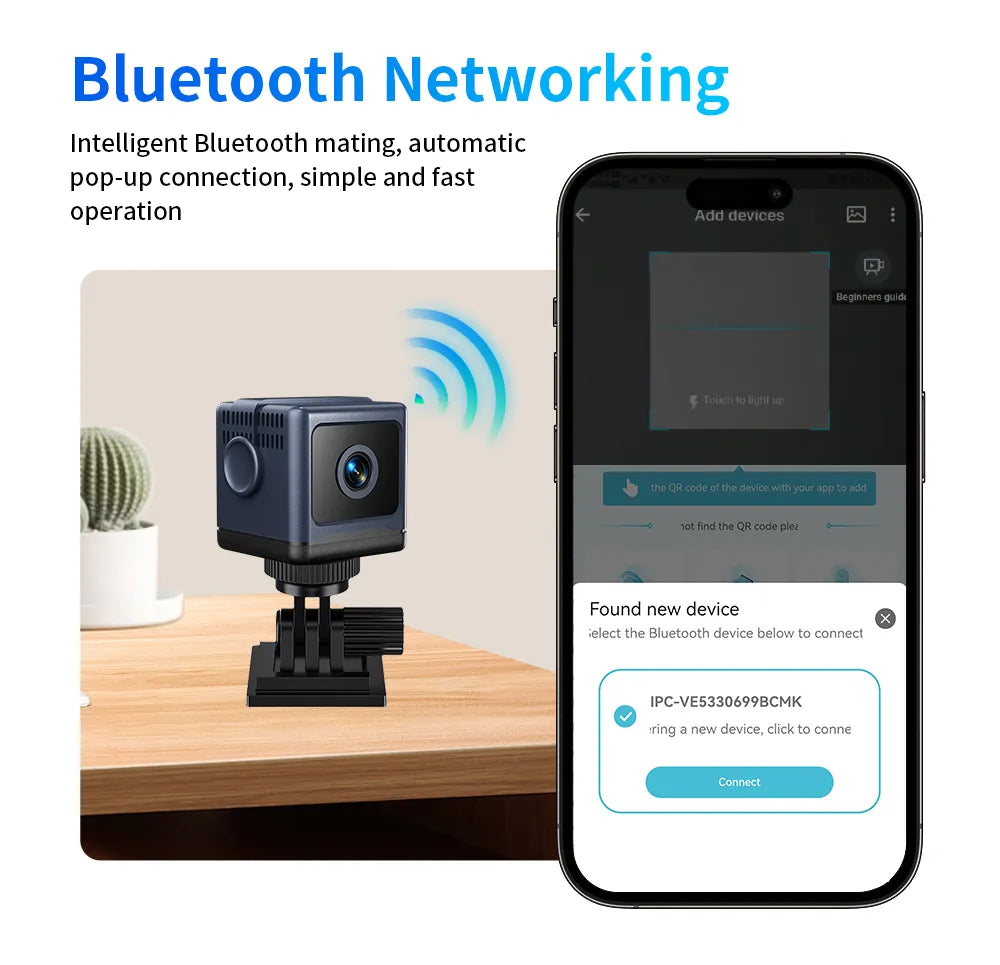 W03 Okos WiFi-s biztonsági kamera – 1080P HD, éjjellátó, mozgásérzékelés, alacsony fogyasztású