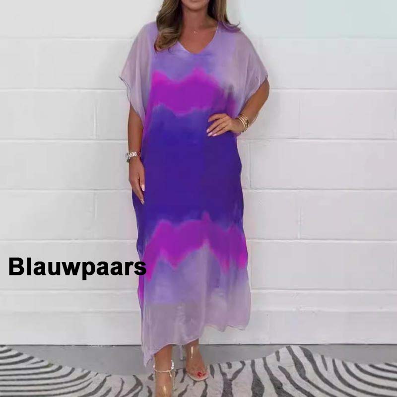 ✨【S-4XL】Kényelmes női szürke sifon ruha