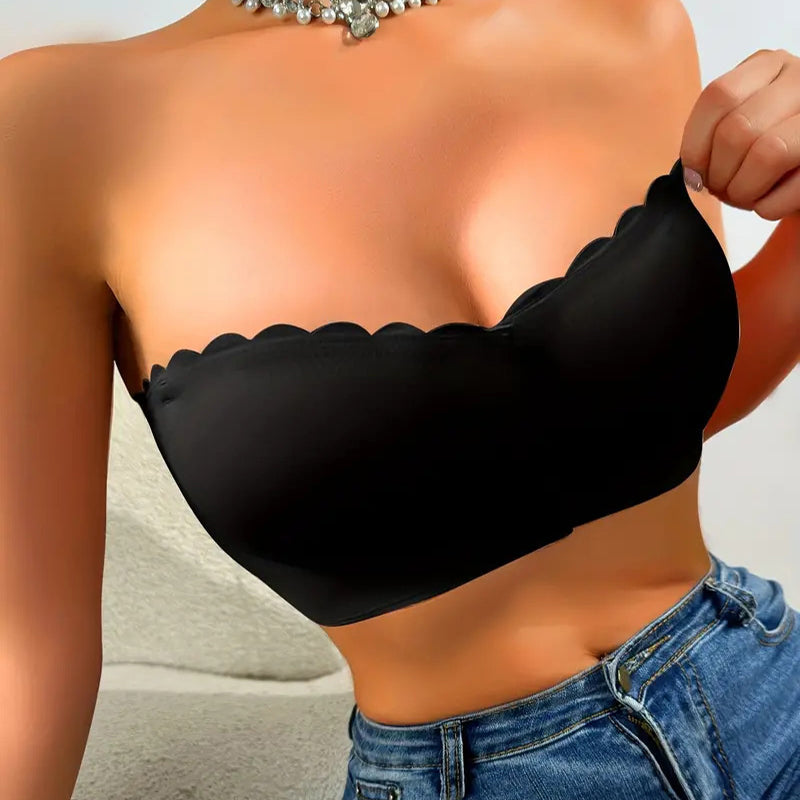 💕Pánt nélküli bandeau melltartó elöl záródóval💯