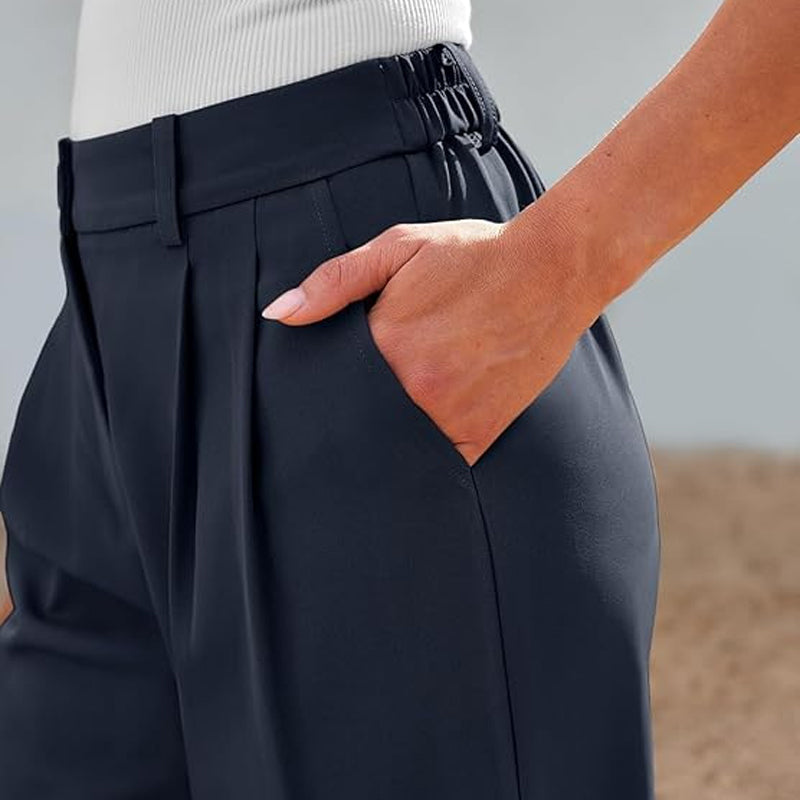 🌸Női magas derekú, egyenes szárú nadrág👖