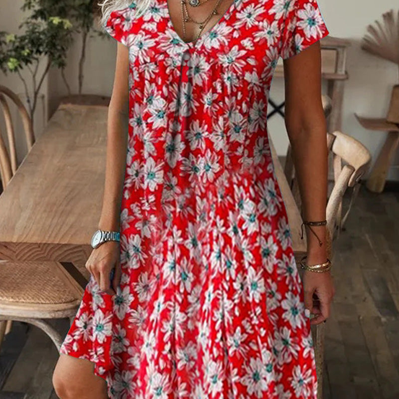 【M-3XL】🌺Elegáns virágmintás ruha