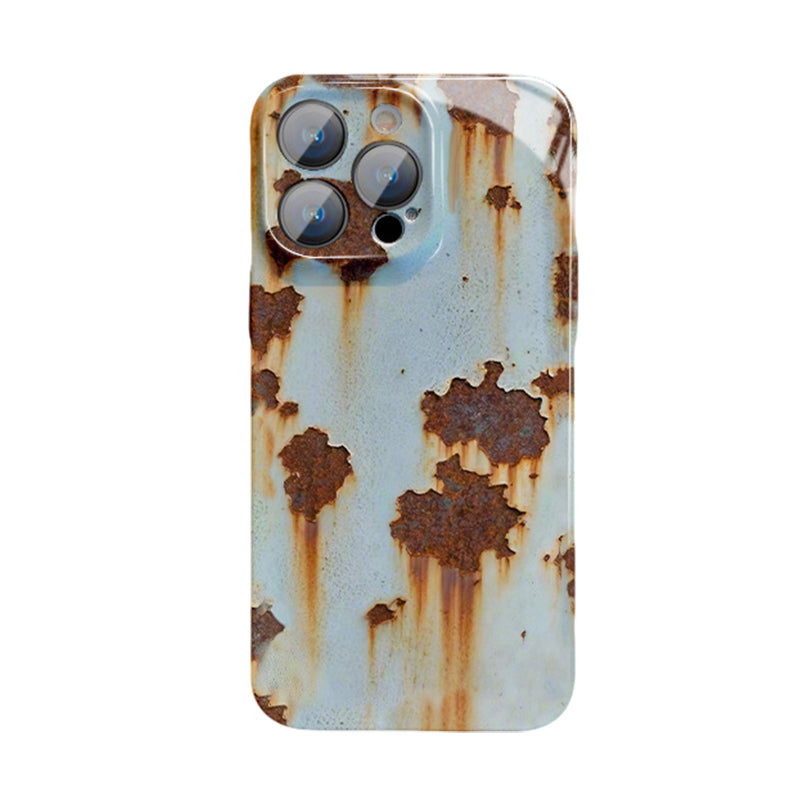 Vintage rozsda kemény tok iPhone-hoz