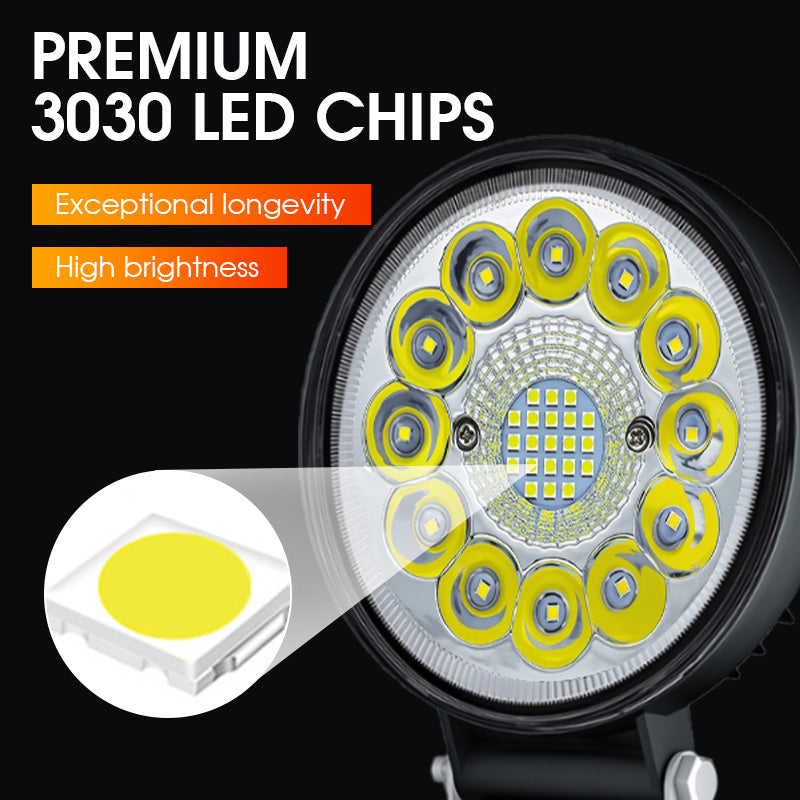 ⚡️4 hüvelykes, 99 W-os LED-es lámpatest terepjáró használatra🏍️