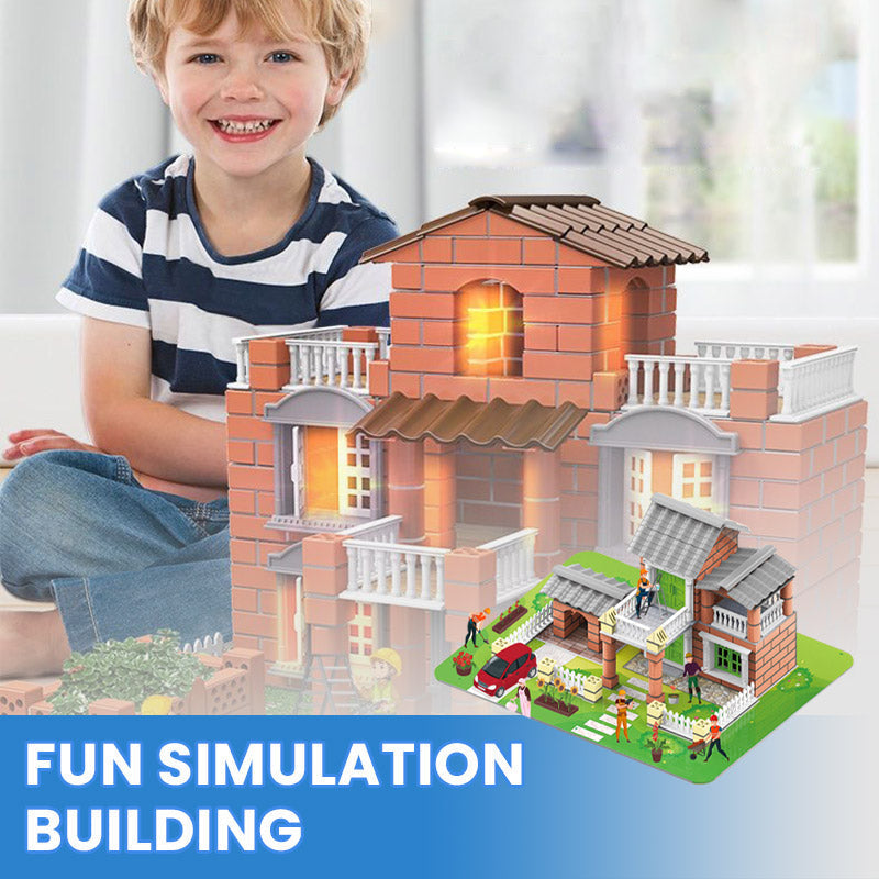 🏠Összeszerelhető mini épület építőkészlet