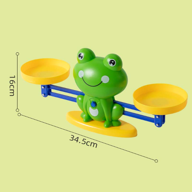 🐸Gyerekjáték-készlet rajzfilmállatokkal és mérlegekkel