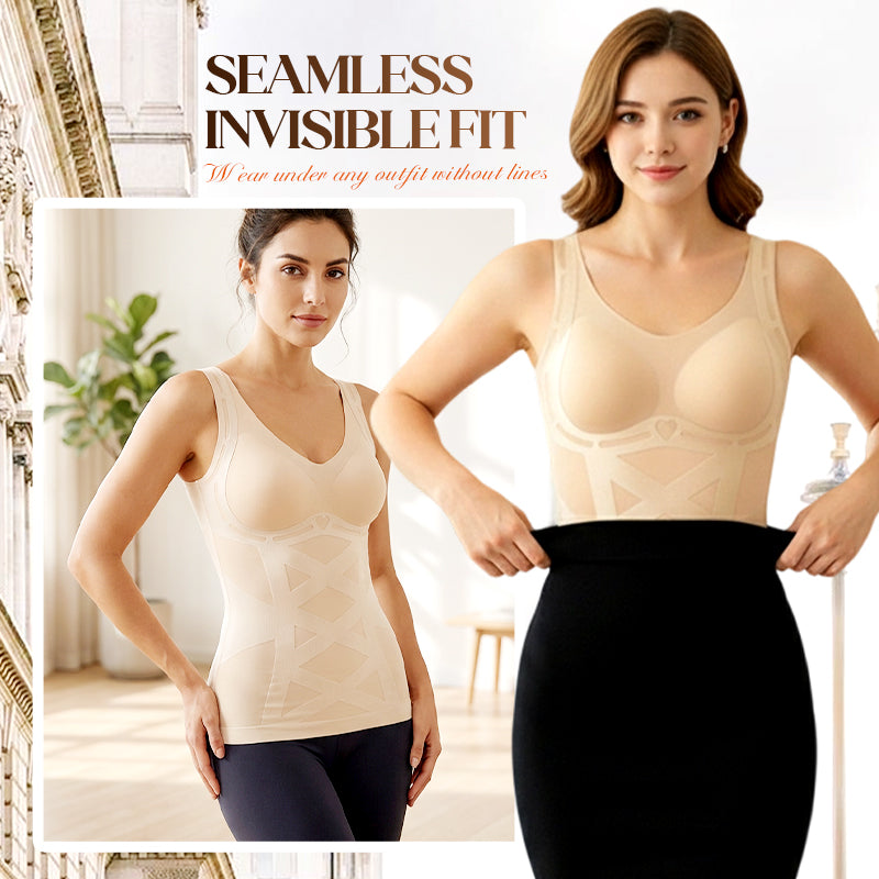 💃Varratmentes, alakformáló camisole beépített melltartóval✨