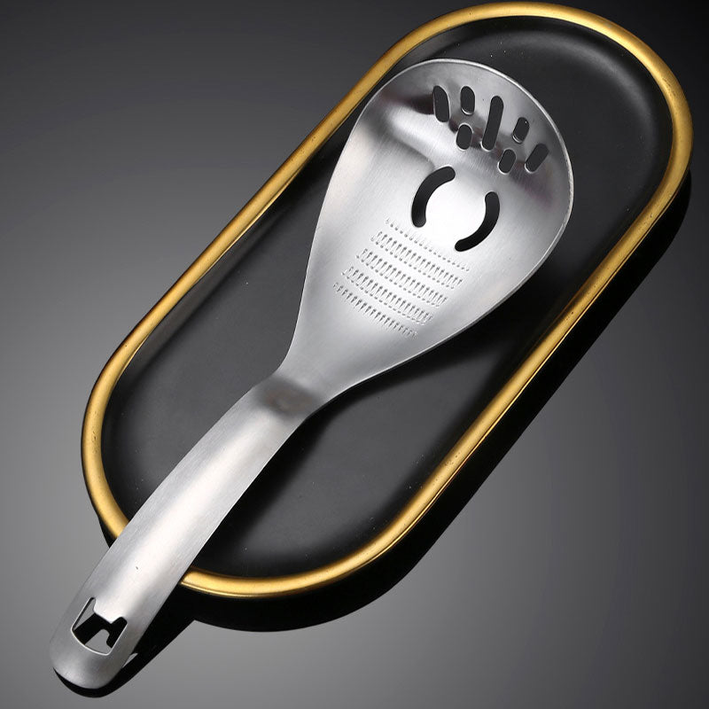 🥄🍳 Tartós, többfunkciós rozsdamentes acél főzőkanál – Konyhai elengedhetetlen kellék 😌