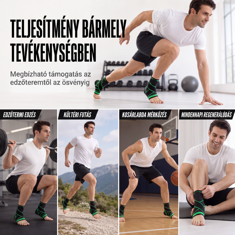 🏃 Rugalmas, állítható bokatámaszok