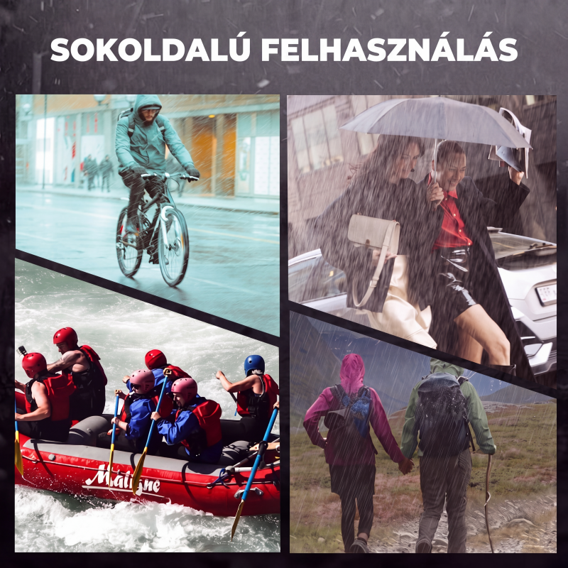 🌧️ Hordozható, egyszer használatos esőkabát – könnyű és hordozható kialakítás🏕️