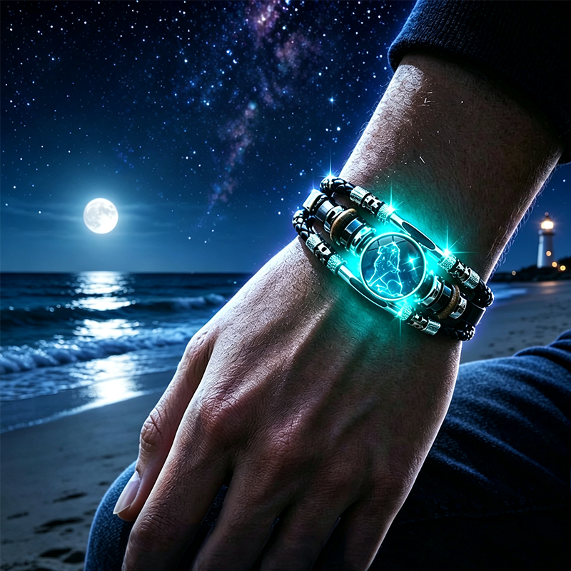 🌌✨ Éjjel világító csillagjegy karkötő: Varázslatos fény és személyes stílus 🎁💖