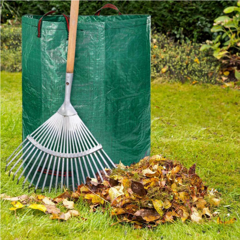 🏡 Újrafelhasználható kerti zsák – Összecsukható, erős fogantyúval ⚡