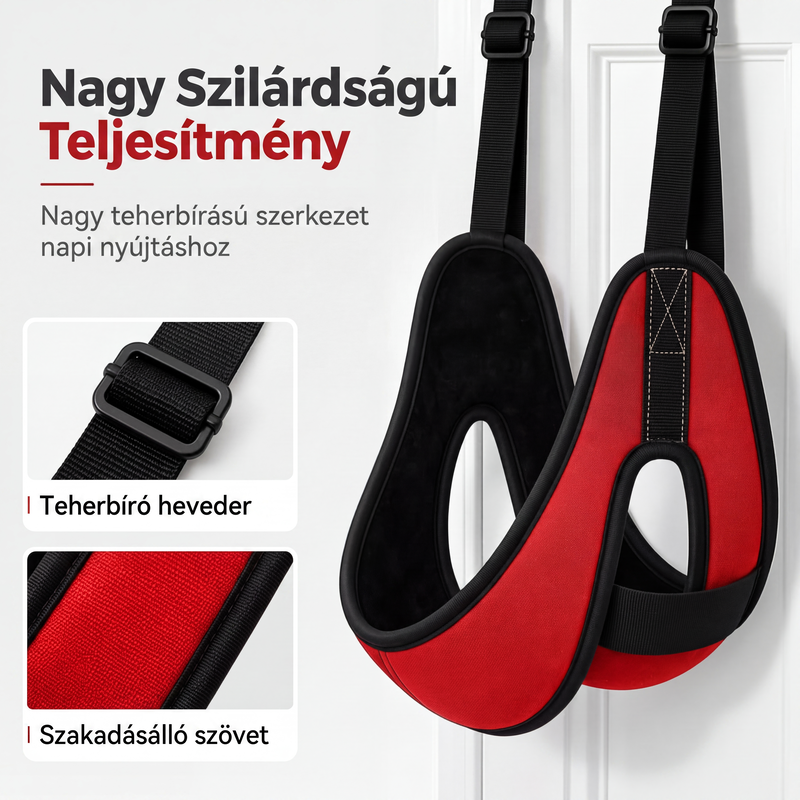 💆‍♀️A nyaki fájdalom enyhítésére szolgáló, ajtóra szerelhető, állítható nyaknyújtó🧘