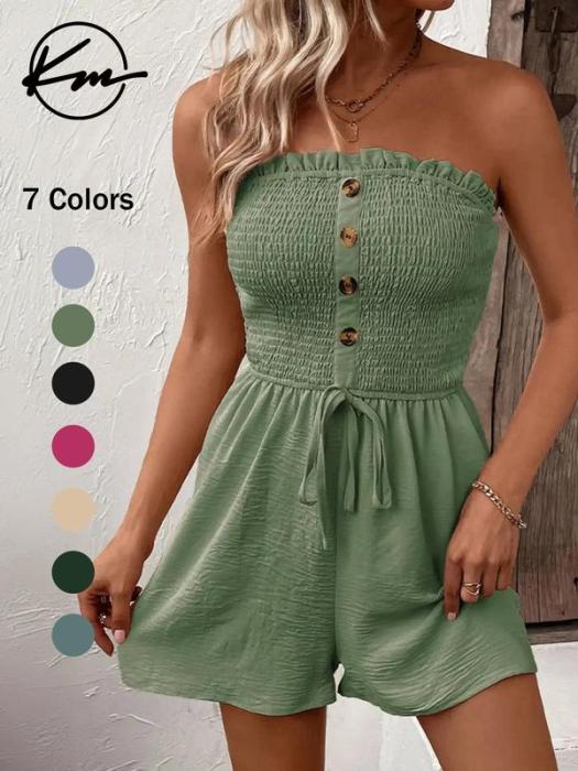 🔥👗Női csőruha széles szárral, elöl fodros és megkötős szabással